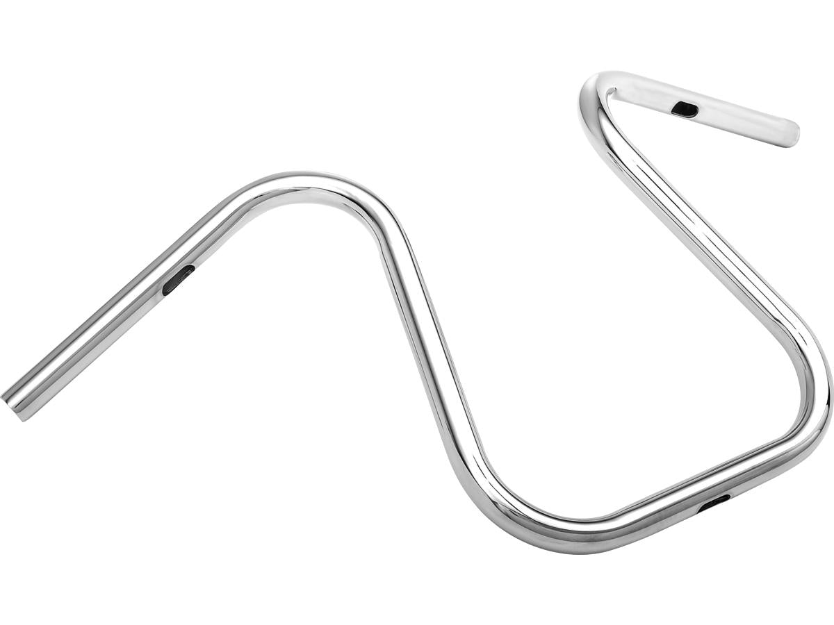 Highway Hawk Anfora 40 Handlebar Non Dimpled 3 Hole Chrome 1" Highway Hawk
