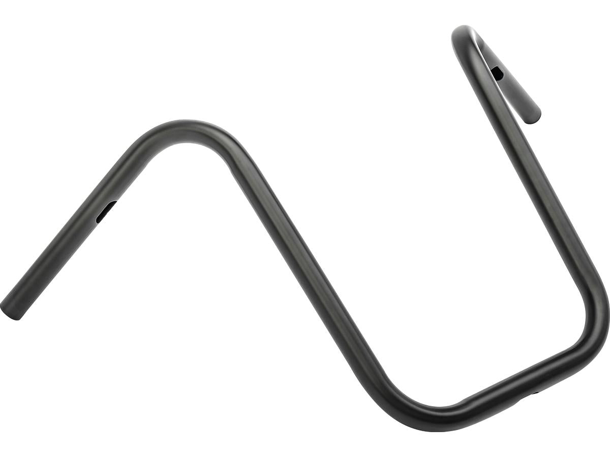Highway Hawk Narrow Ape 40 Handlebar Non Dimpled 3 Hole Black Powder Coated 1" Throttle Cables Highway Hawk