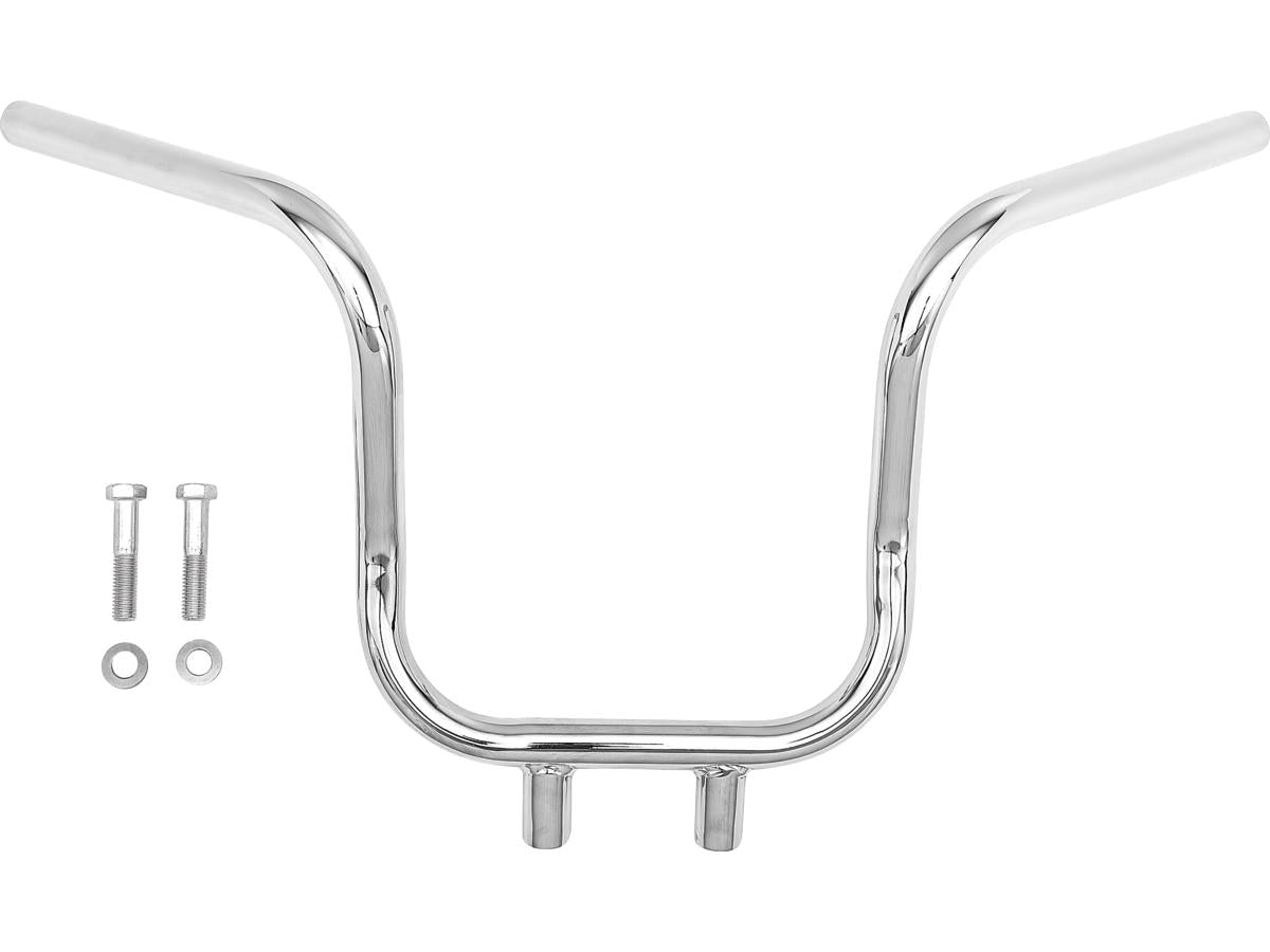 Highway Hawk 1" Cube Handlebar Non Dimpled 3 Hole Chrome 1" Highway Hawk Default Title