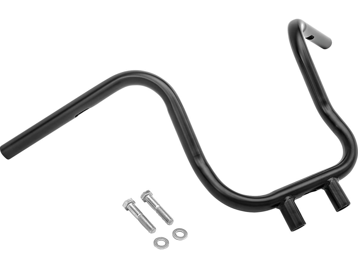 Highway Hawk 1" Cube Handlebar Non Dimpled 3 Hole Black Powder Coated 1" Highway Hawk