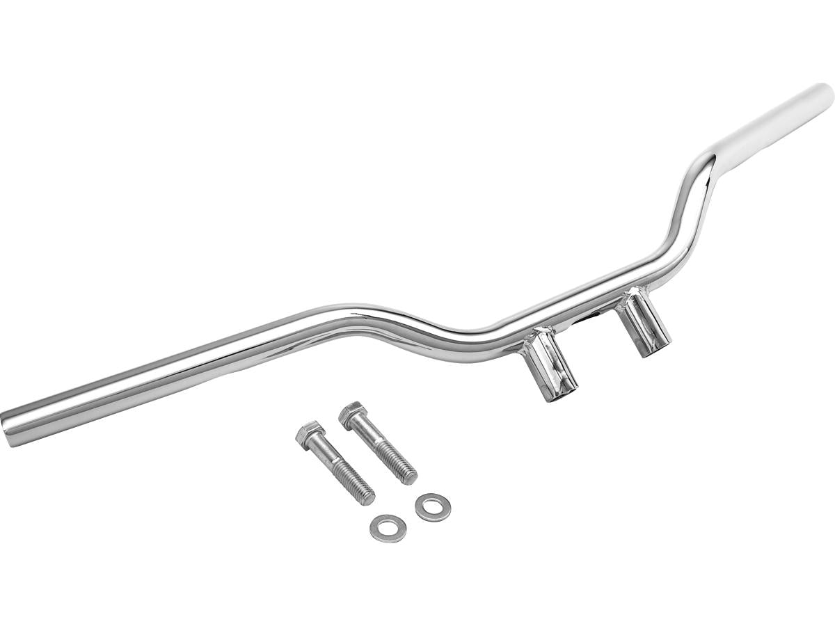 Highway Hawk 1" Tracker Handlebar Non Dimpled 3 Hole Chrome 1" Highway Hawk