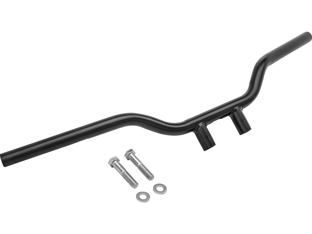 Highway Hawk 1" Tracker Handlebar Non Dimpled 3 Hole Black Powder Coated 1" Highway Hawk