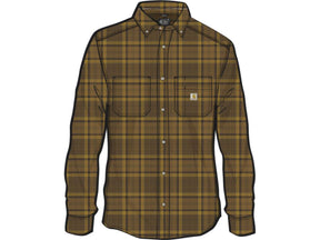 Carhartt Rugged Flex Relaxed Fit Midweight Flannel Long Sleeve Plaid Shirt Carhartt