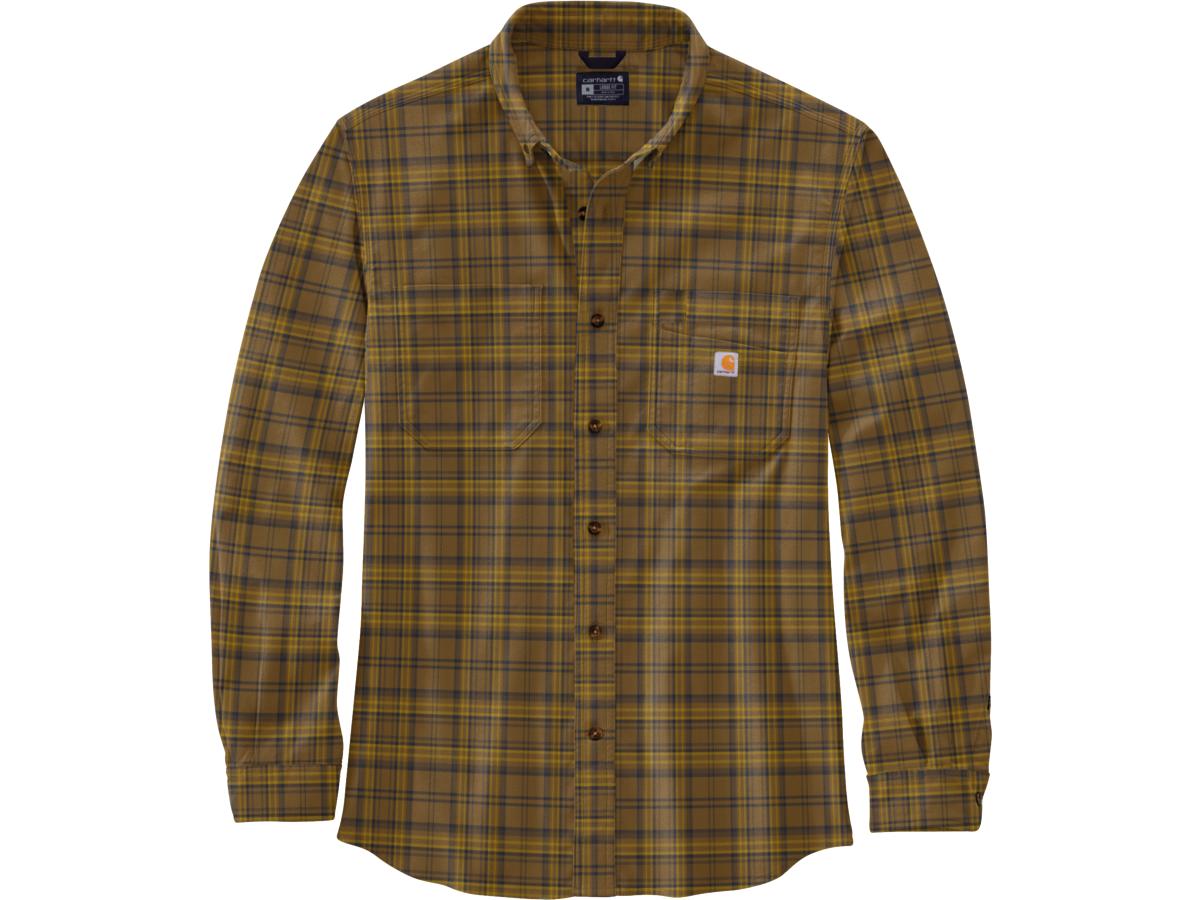 Carhartt Rugged Flex Relaxed Fit Midweight Flannel Long Sleeve Plaid Shirt Carhartt Default Title