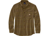 Carhartt Rugged Flex Relaxed Fit Midweight Flannel Long Sleeve Plaid Shirt Carhartt Default Title