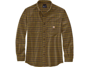Carhartt Rugged Flex Relaxed Fit Midweight Flannel Long Sleeve Plaid Shirt Carhartt Default Title