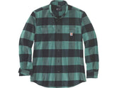 Carhartt Rugged Flex Relaxed Fit Midweight Flannel Long Sleeve Plaid Shirt Carhartt Default Title