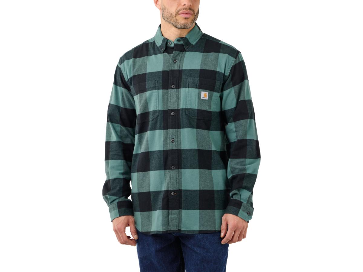 Carhartt Rugged Flex Relaxed Fit Midweight Flannel Long Sleeve Plaid Shirt Carhartt