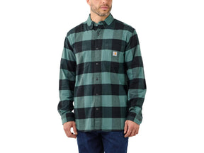 Carhartt Rugged Flex Relaxed Fit Midweight Flannel Long Sleeve Plaid Shirt Carhartt