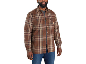 Carhartt Relaxed Fit Heavyweight Flannel Sherpa Lined Dherpe Lined Shirt Jacket Carhartt