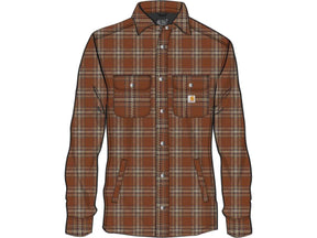 Carhartt Relaxed Fit Heavyweight Flannel Sherpa Lined Dherpe Lined Shirt Jacket Carhartt Default Title