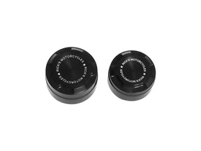 Ricks Motorcycles Premium Rear Axle Cover With Ricks Logo Black Powder Coated Satin Ricks Motorcycles