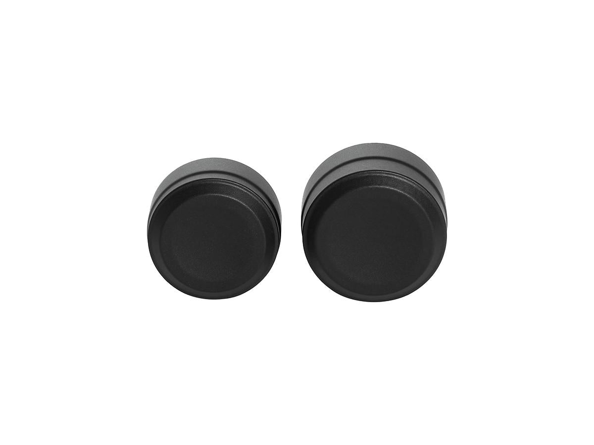 Ricks Motorcycles Smooth Rear Axle Cover Without Ricks Logo Black Powder Coated Satin Ricks Motorcycles