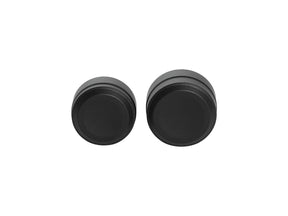 Ricks Motorcycles Smooth Rear Axle Cover Without Ricks Logo Black Powder Coated Satin Ricks Motorcycles