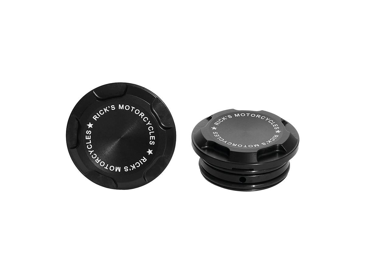 Ricks Motorcycles Premium Swing Arm Axle Cover With Ricks Logo Satin Black Powder Coated Ricks Motorcycles Default Title