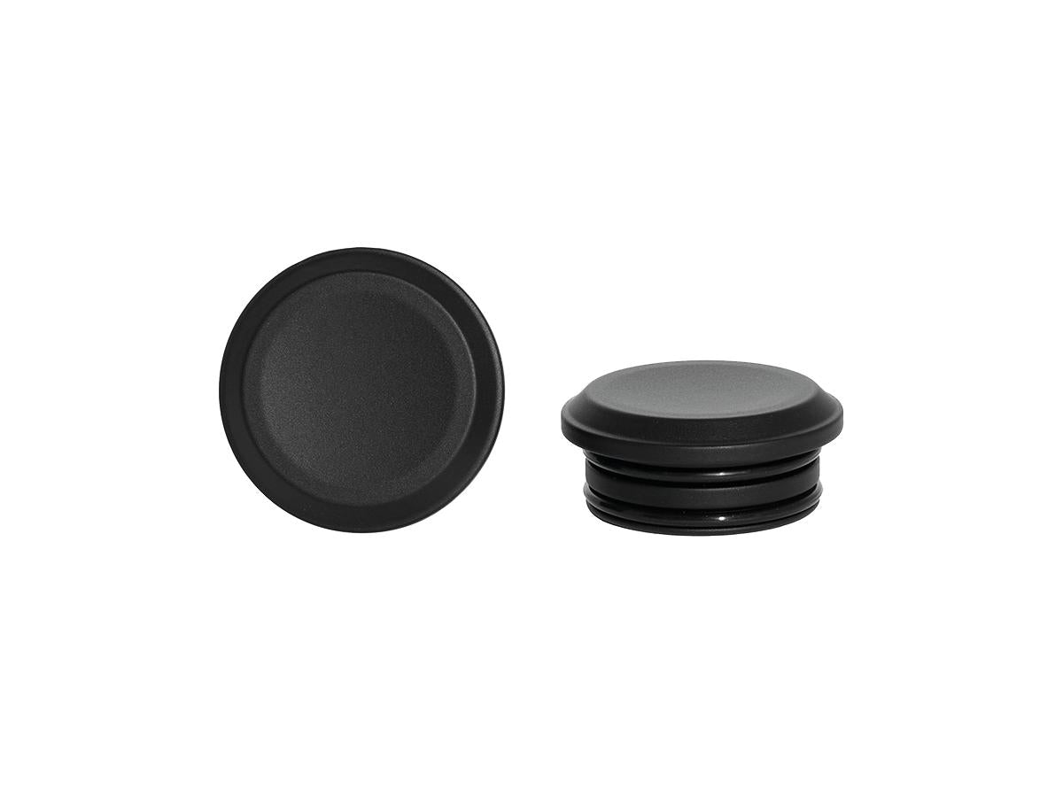 Ricks Motorcycles Smooth Swing Arm Axle Cover Without Ricks Logo Black Satin Ricks Motorcycles