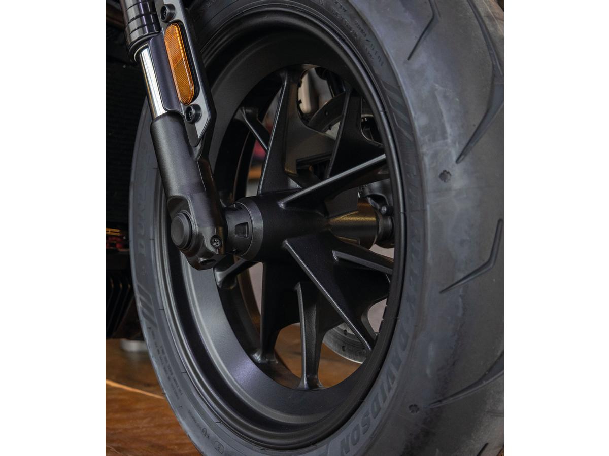 Ricks Motorcycles Premium Front Wheel Spacer Right Black Satin Ricks Motorcycles