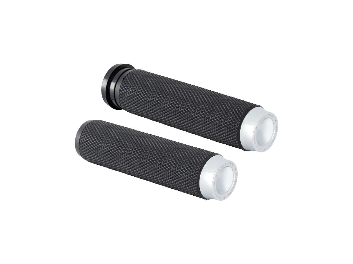 Rough Crafts Grips Chrome 1" Throttle By Wire Rough Crafts Default Title