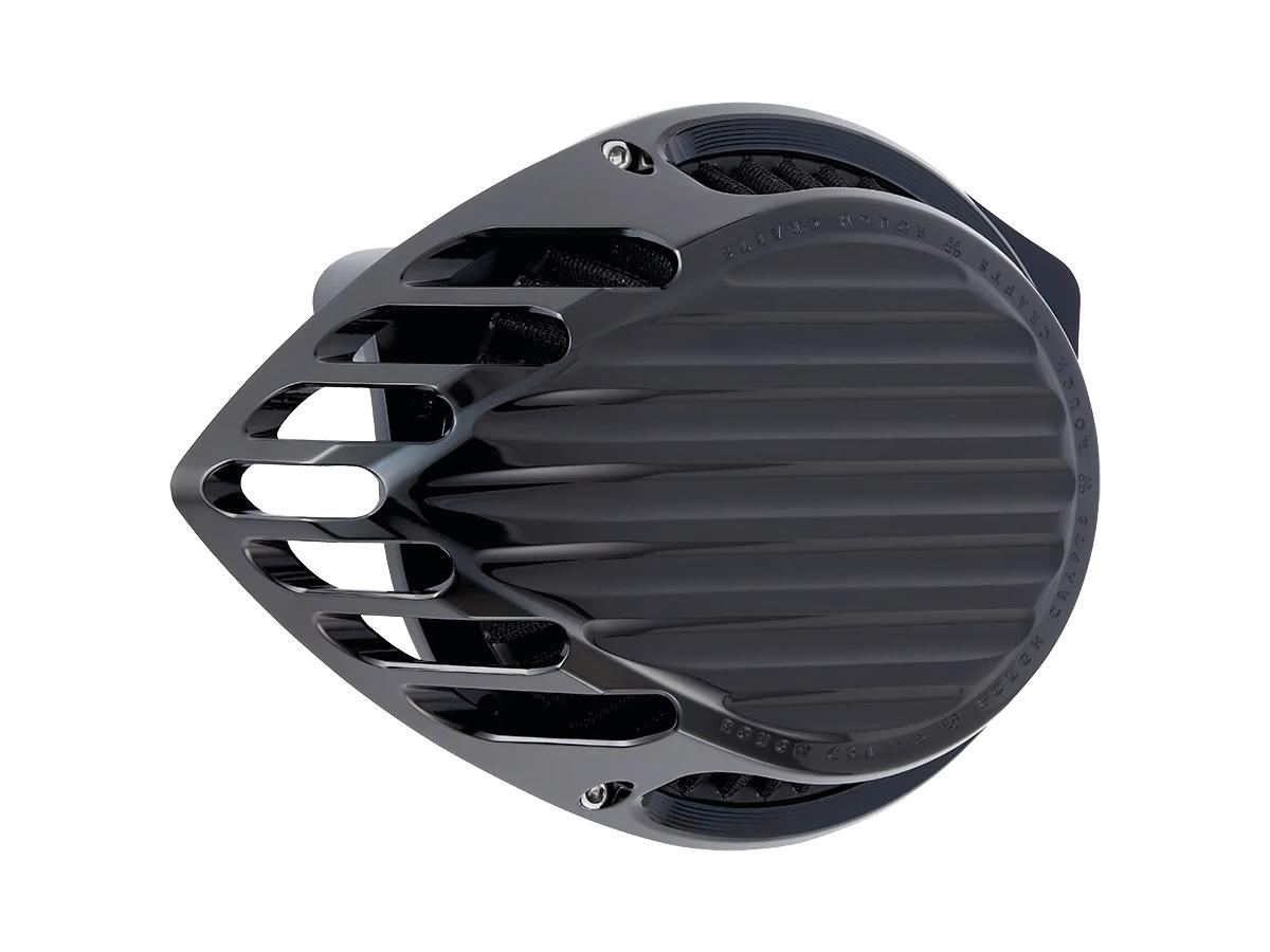 Rough Crafts Finned Air Cleaner Black Anodized Rough Crafts Default Title