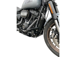 Kodlin Club Style Engine Guard For M8 Softail With Oil Cooler Protection Black Powder Coated Kodlin