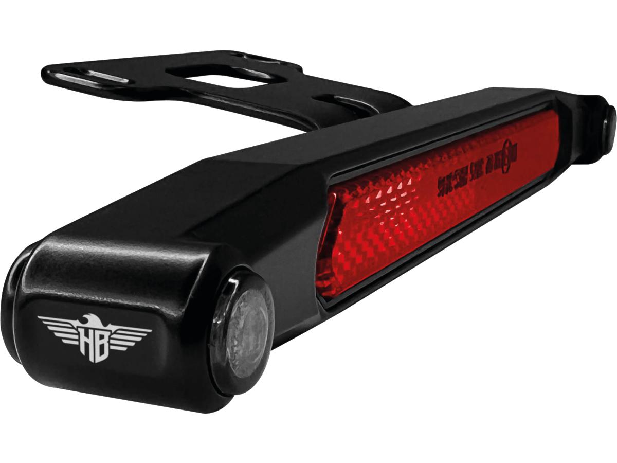 Heinz Bikes Nano 3 In 1 Led Lightbar With Led Turn Signals, Brake And Taillight For Sportster S Black Powder Coated Tinted Led Heinz Bikes