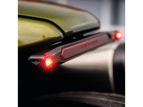 Heinz Bikes Nano 3 In 1 Led Lightbar With Led Turn Signals, Brake And Taillight For Sportster S Black Powder Coated Tinted Led Heinz Bikes