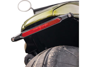 Heinz Bikes Nano 3 In 1 Led Lightbar With Led Turn Signals, Brake And Taillight For Sportster S Black Powder Coated Tinted Led Heinz Bikes