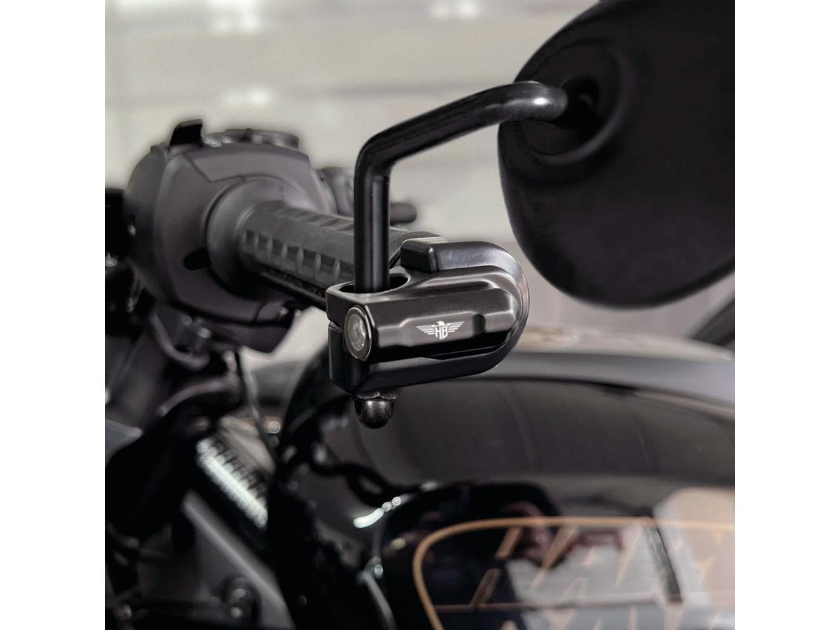 Heinz Bikes Nano Series Handlebar Led Turn Signals/Position Light For Sportster S Black Powder Coated Smoke Led Heinz Bikes