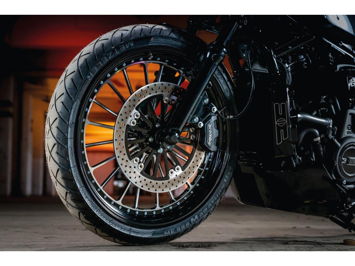 Thunderbike Front Axle Cover Set Black Powder Coated Thunderbike