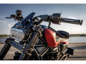 Thunderbike Mirror Bracket Set For Sportster Rh Models Black Thunderbike