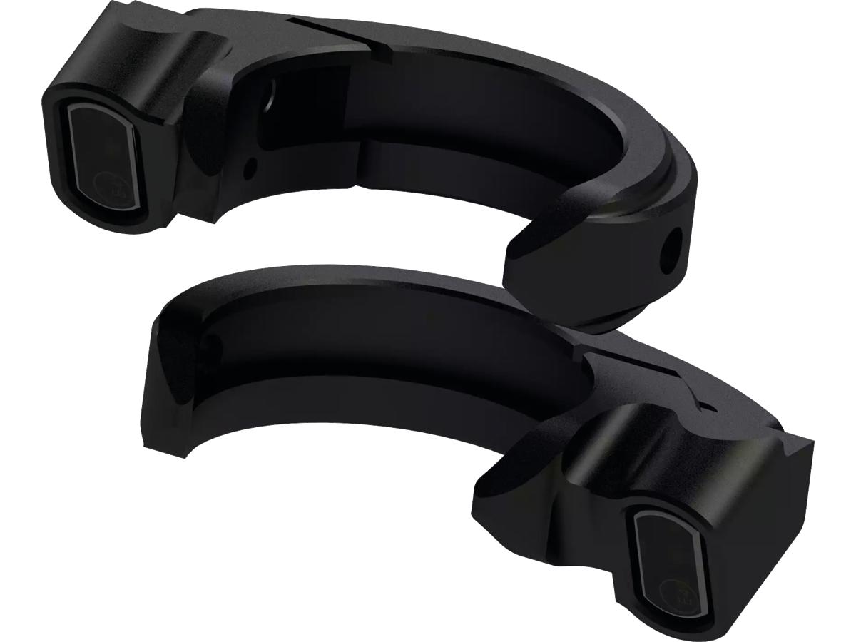 Thunderbike Quick Stripe Turn Signal Set 49mm Black Powder Coated Tinted Led Thunderbike Default Title