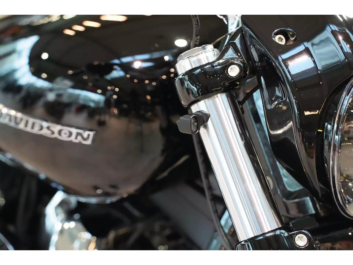 Thunderbike Quick Stripe Turn Signal Set 49mm Black Powder Coated Tinted Led Thunderbike