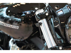 Thunderbike Quick Stripe Turn Signal Set 49mm Black Powder Coated Tinted Led Thunderbike