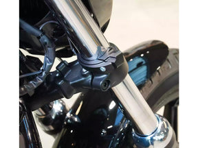 Thunderbike Quick Stripe Turn Signal Set 49mm Black Powder Coated Tinted Led Thunderbike