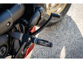 Thunderbike Sp S Rider Foot Pegs Black Cut Black Satin Black Cut Satin Thunderbike