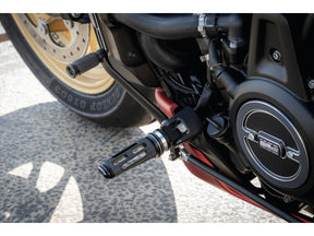 Thunderbike Sp S Rider Foot Pegs Black Cut Black Satin Black Cut Satin Thunderbike