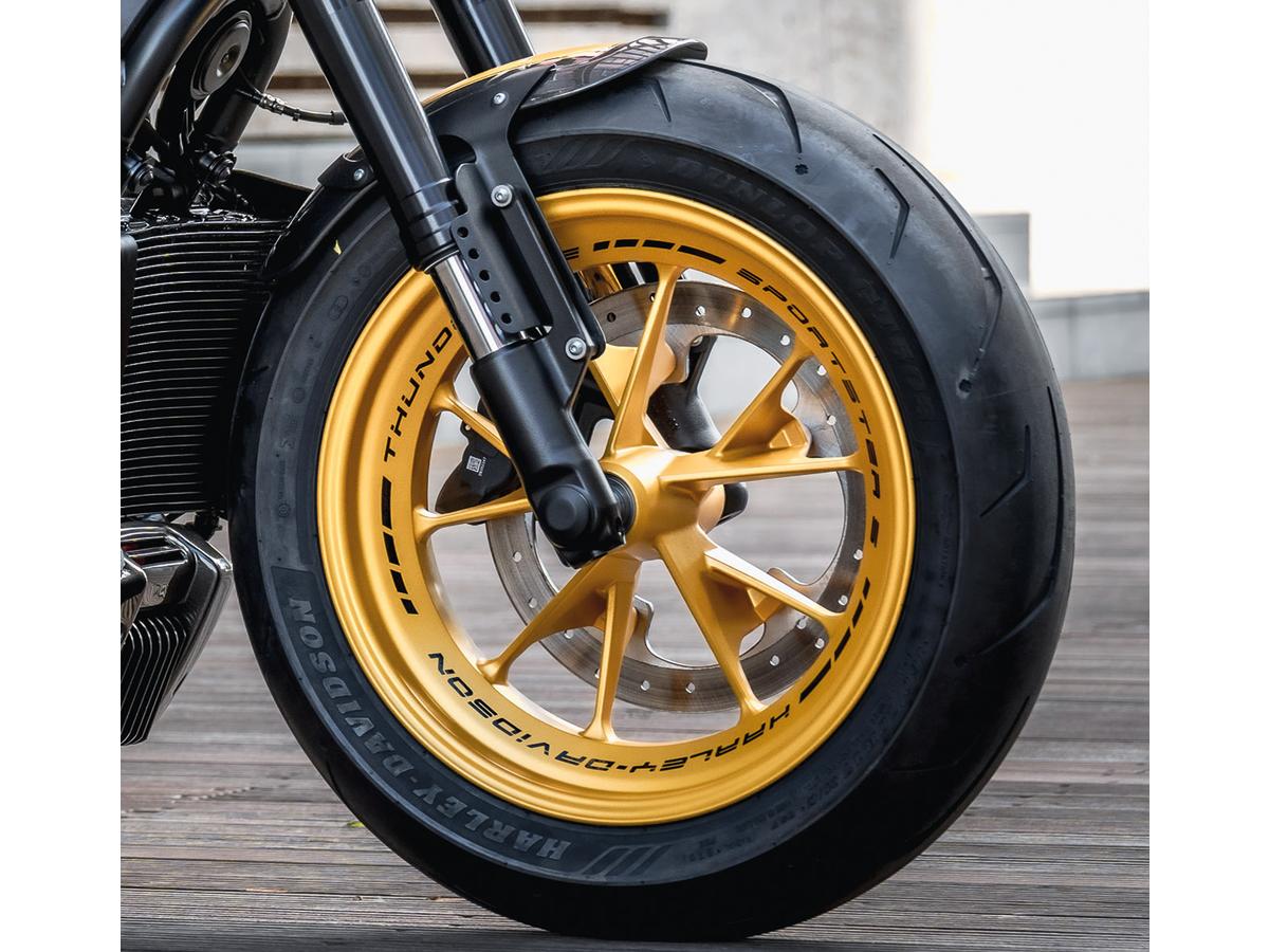 Thunderbike Front Axle Cover Set Black Powder Coated Thunderbike