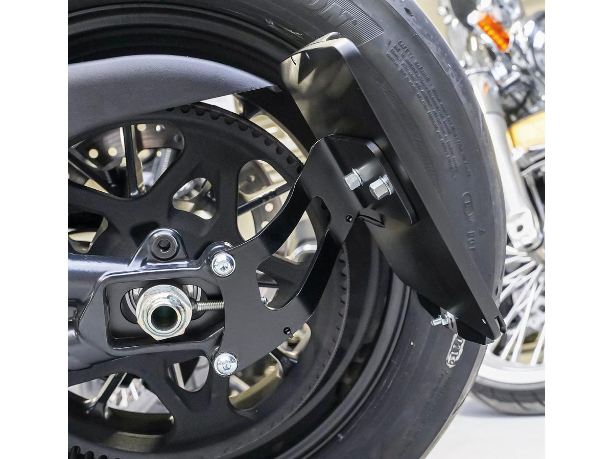 Thunderbike Medium Side Mount License Plate Bracket Black Satin Thunderbike