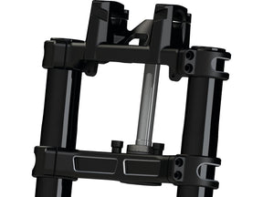 Thunderbike Sp S Triple Tree Kit For 1 1/8" Handlebars Black Cut Anodized Thunderbike Default Title