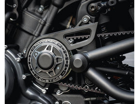 Thunderbike Front Pulley Cover For Sportster S And Nightster Plain Design Black Cut Thunderbike