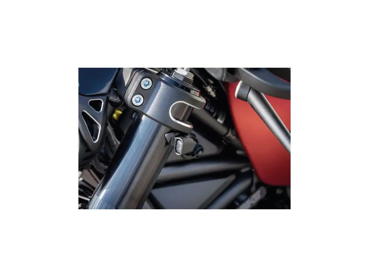 Thunderbike Quick Stripe Turn Signal Set 54mm Black Powder Coated Tinted Led Thunderbike