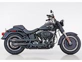 Rev Tech Performance Slip On Muffler For Softail High Black Powder Coated Rev Tech Default Title