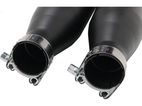 Rev Tech Performance Slip On Muffler For Softail High Black Powder Coated Rev Tech