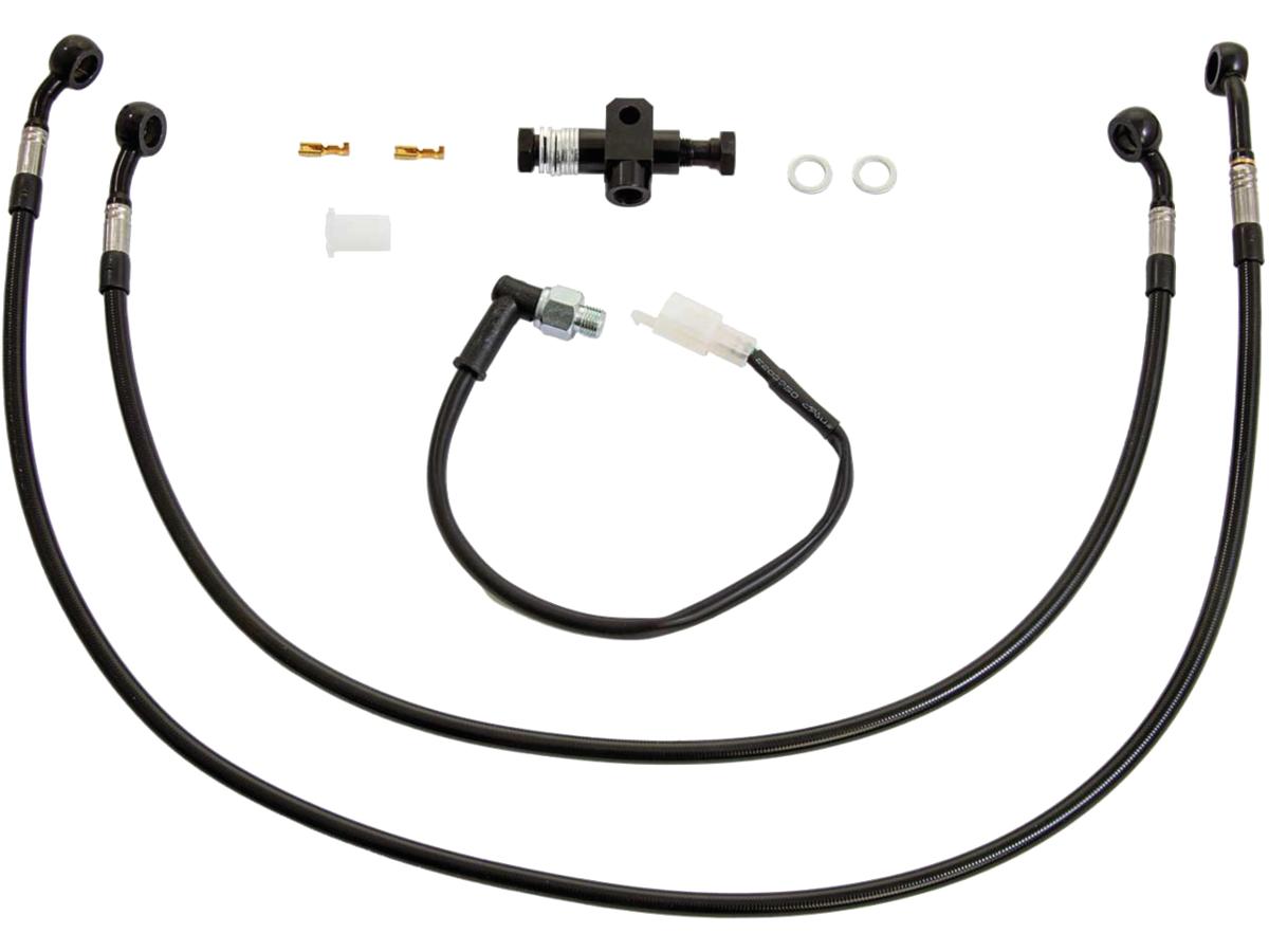 Ricks Motorcycles Brake Line Kit For Ricks Forward Controls For Softail M8 Black Ricks Motorcycles Default Title