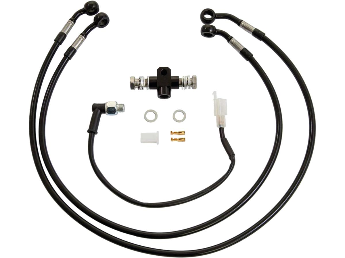 Ricks Motorcycles Brake Line Kit For Ricks Forward Controls For Softail M8 Black Ricks Motorcycles Default Title