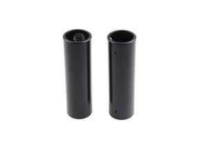 Cult Werk Upper Fork Cover Long Version, Relocated Oem Front Turn Signal Position Gloss Black Powder Coated Cult Werk