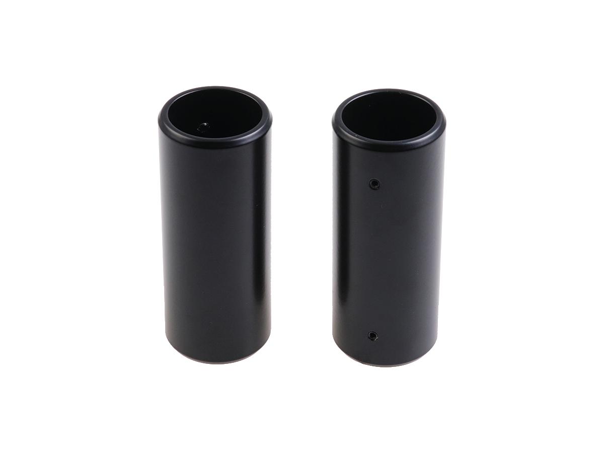Cult Werk Upper Fork Cover Short Version, For Oem Front Turn Signal Position Gloss Black Powder Coated Cult Werk