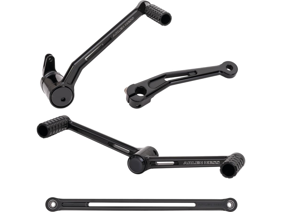 Arlen Ness Speedliner Brake And Shift Arm Control Kit With Heel/Toe Shifters Black Anodized Arlen Ness Default Title