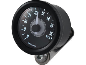 Daytona Japan Velona 48 Voltmeter Modern Design (Type A) Black Daytona Japan