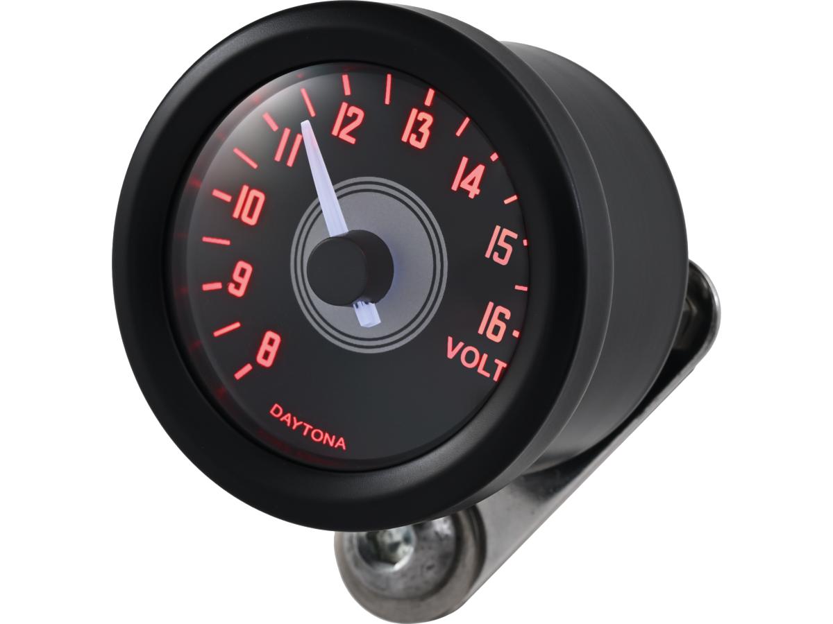 Daytona Japan Velona 48 Voltmeter Modern Design (Type A) Black Daytona Japan